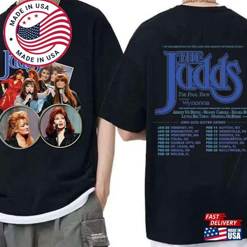 The Judds Final Tour Concert Music Shirt Unisex 2 Sided